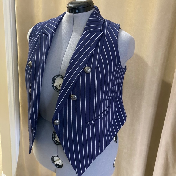NWT Torrid Studio Ponte Buttoned Tailored Suit Vest, Size 0X (12) - Picture 2 of 15